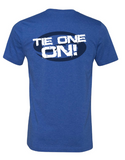 Short Sleeve T-Shirt "TIE ONE ON!" - Heather True Royal - SK3001HTR